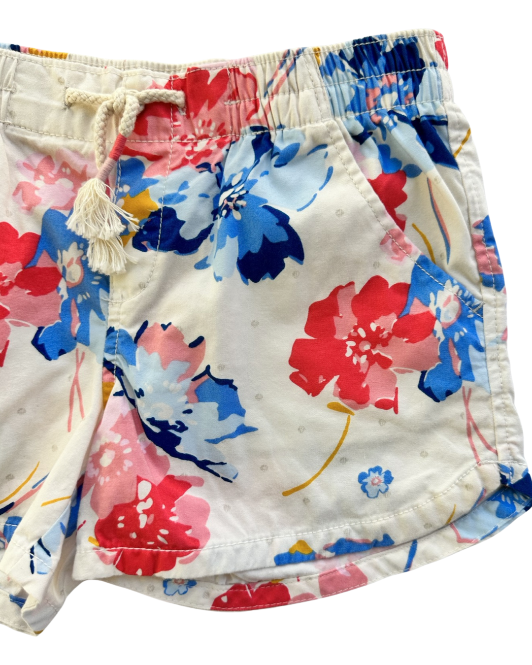 Girls L Size 10/12 Old Navy Pink / Blue Floral Shorts