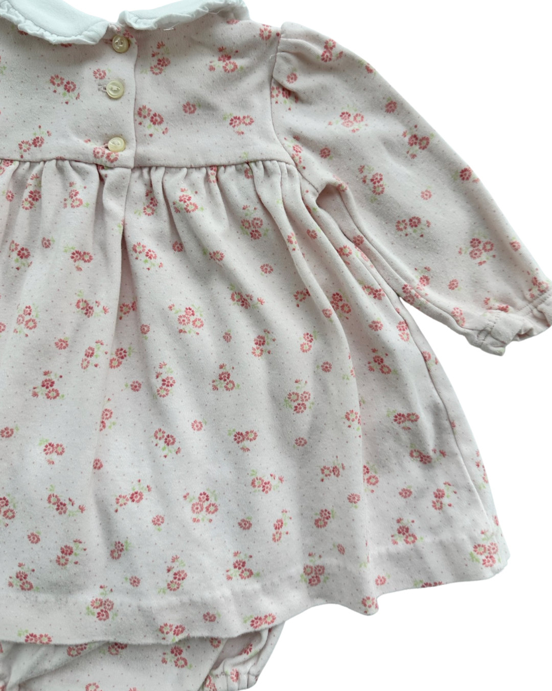 6M Baby Girl Ralph Lauren Pink Floral Dress w/ Bloomers
