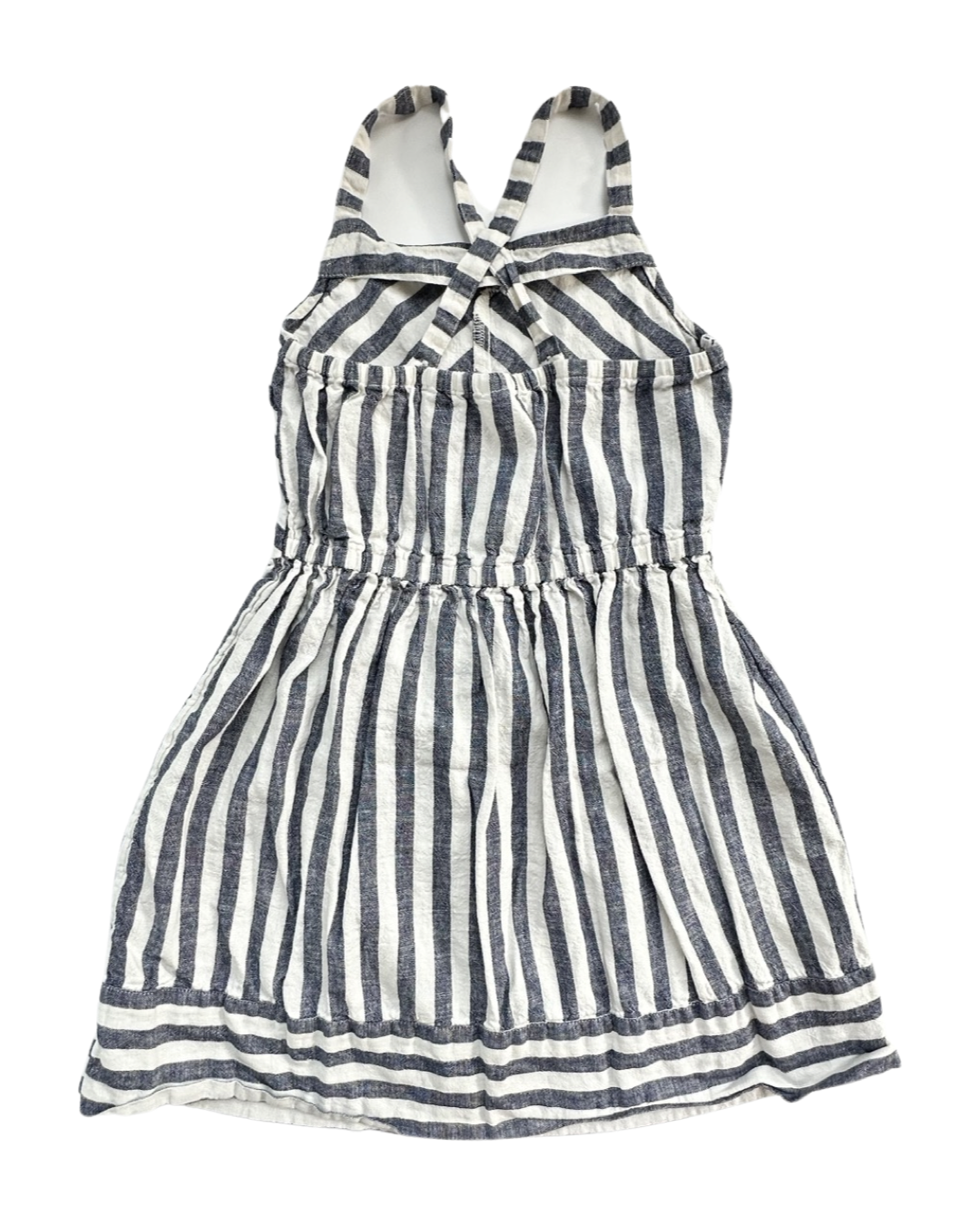 Girls Size 10 Carters Blue  Linen Summer Dress