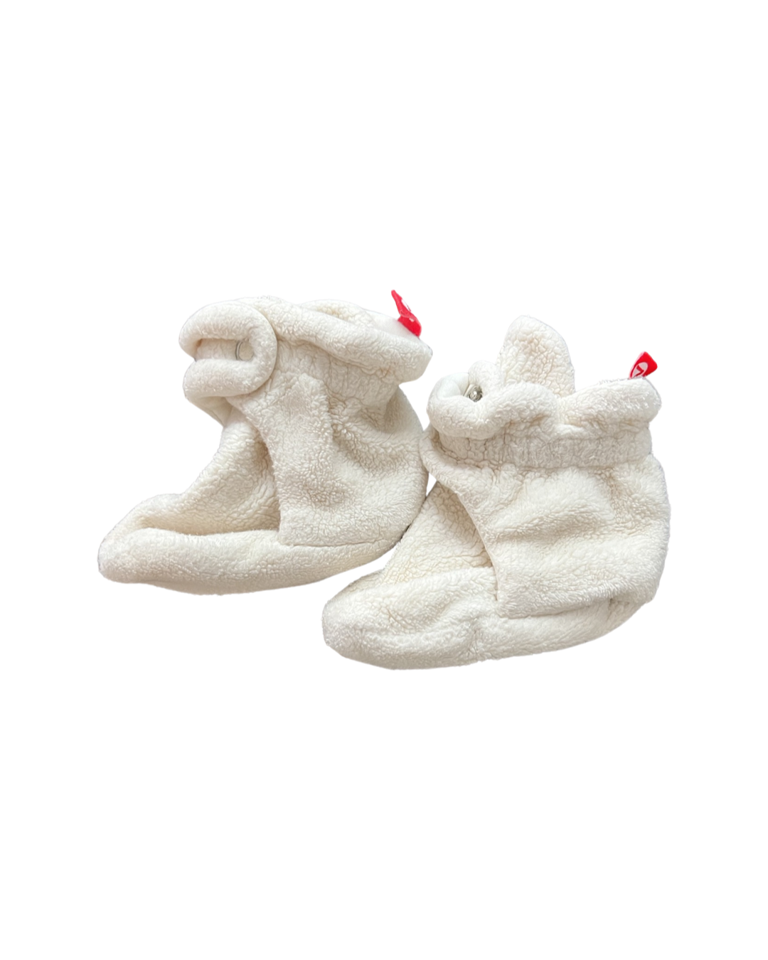 6-12M Baby Boy / Girl Cream Zutano Booties Slippers