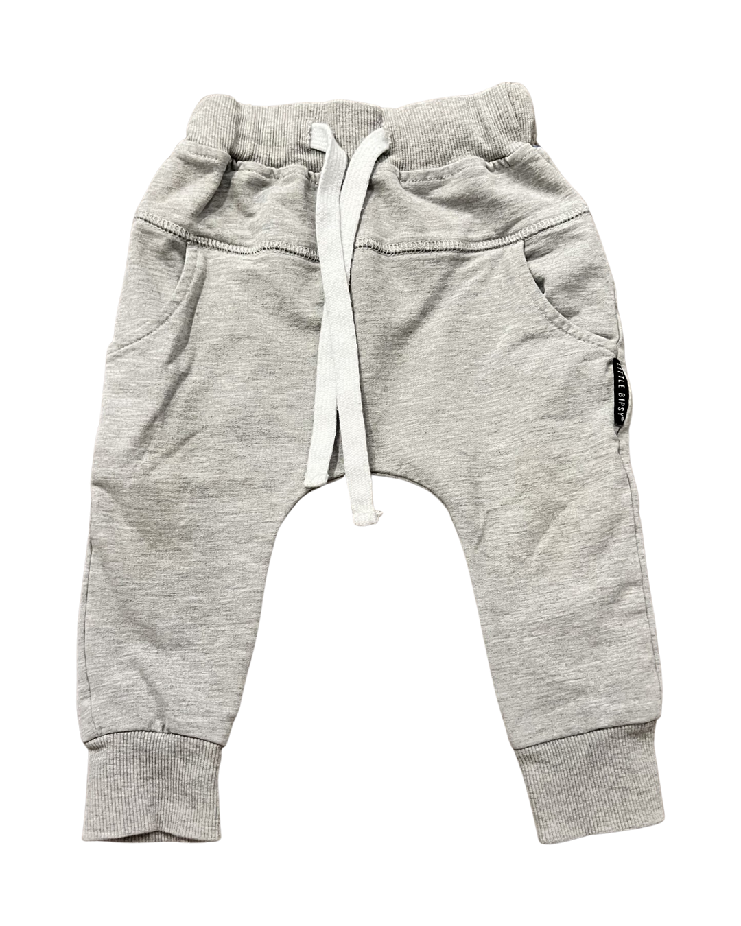 12M-18M Baby Boy Little Bipsy Gray Joggers