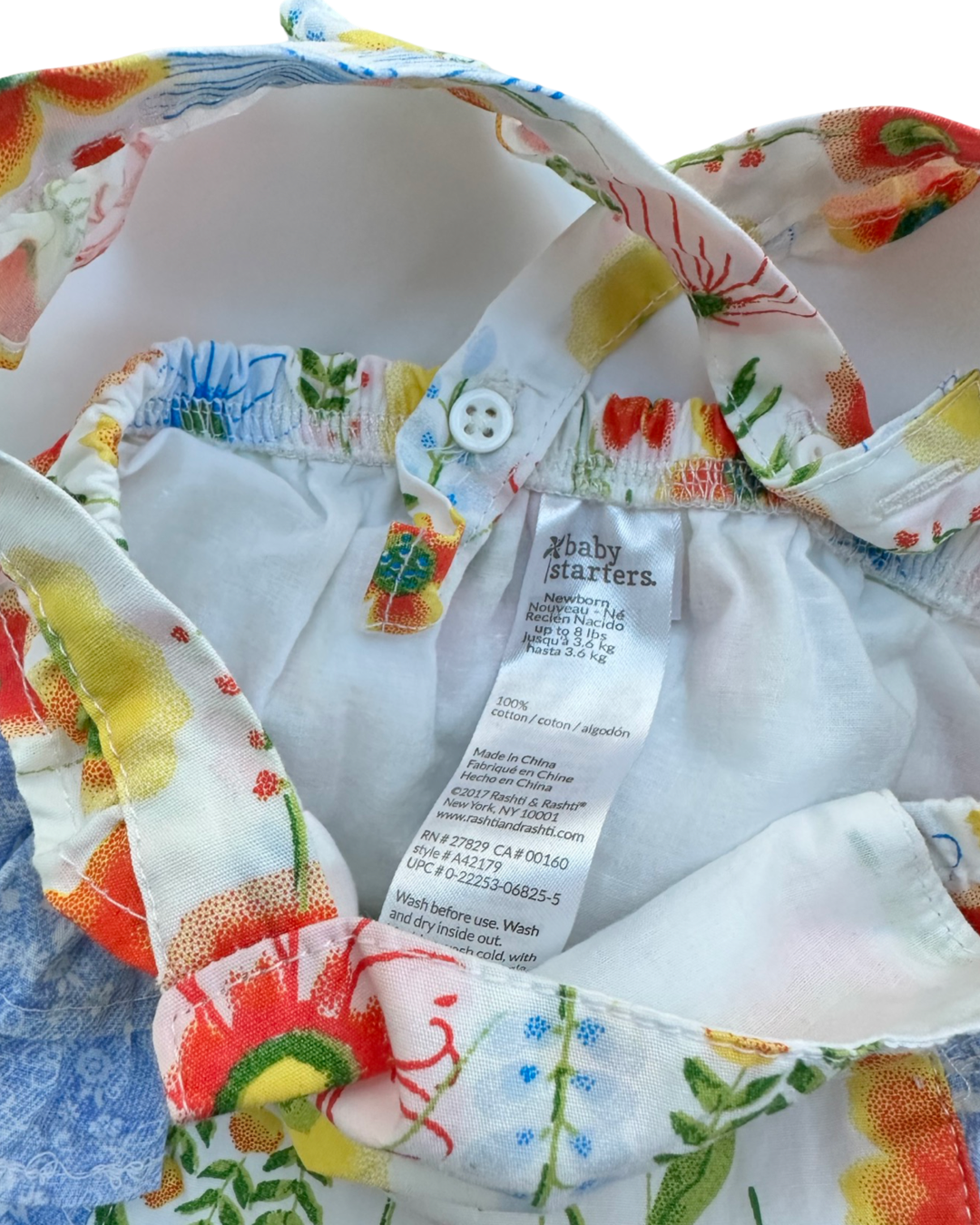 Newborn Baby Girl Baby Starters Floral Rufflebutt Bubble Romper
