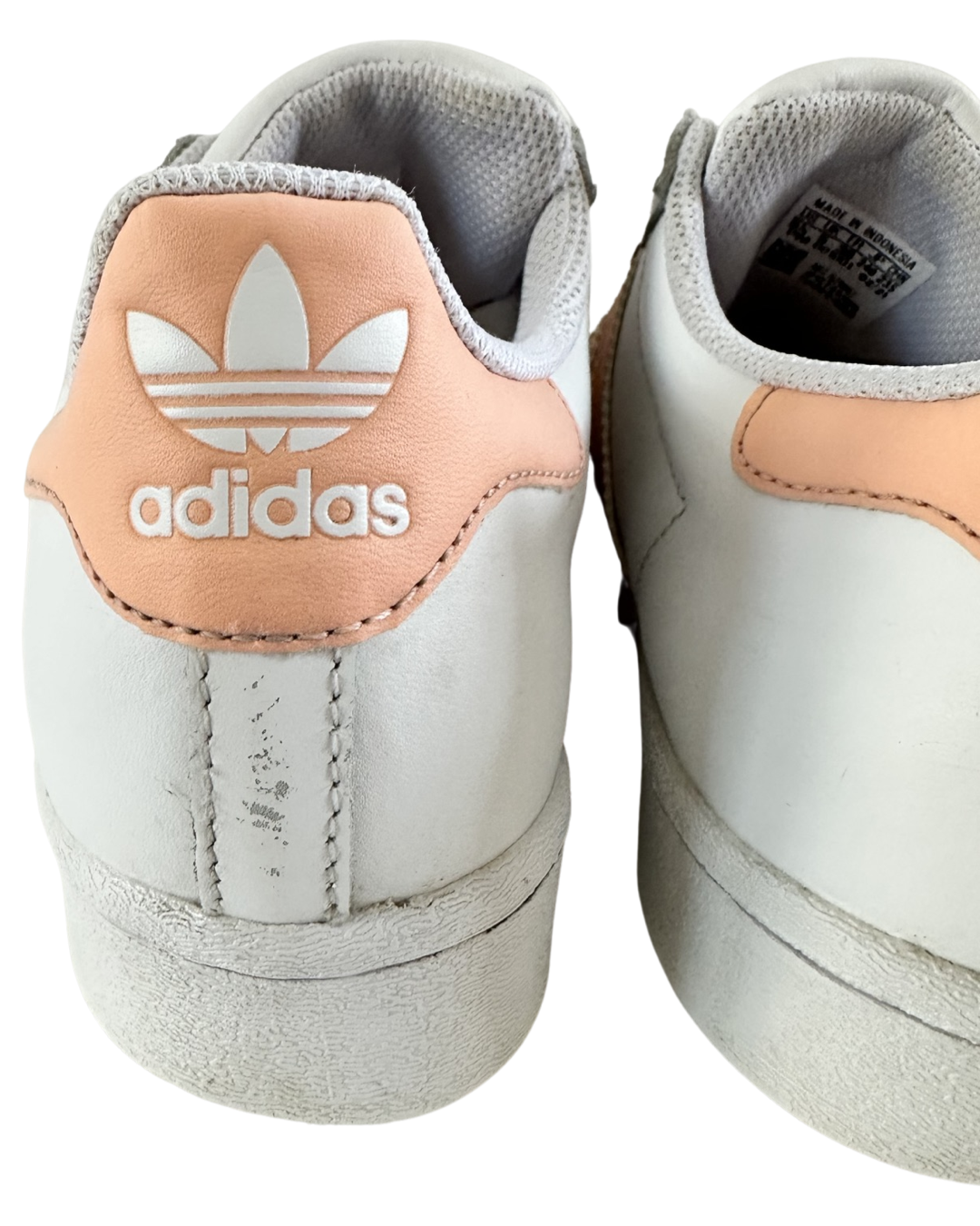 Women’s Size 5.5 Adidas Superstar Pink /Coral Sneaker Shoes