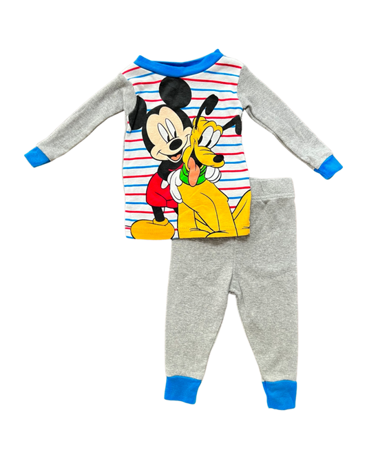 12M Baby Boy DISNEY Mickey Mouse & Pluto PJs