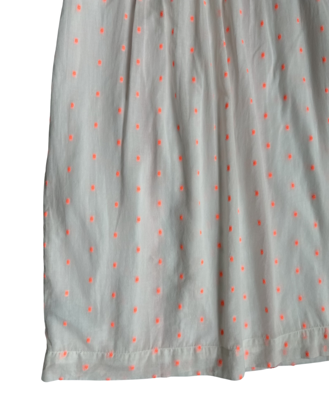 Youth Girls Size 10Y Crewcuts White & Coral Boho Dress