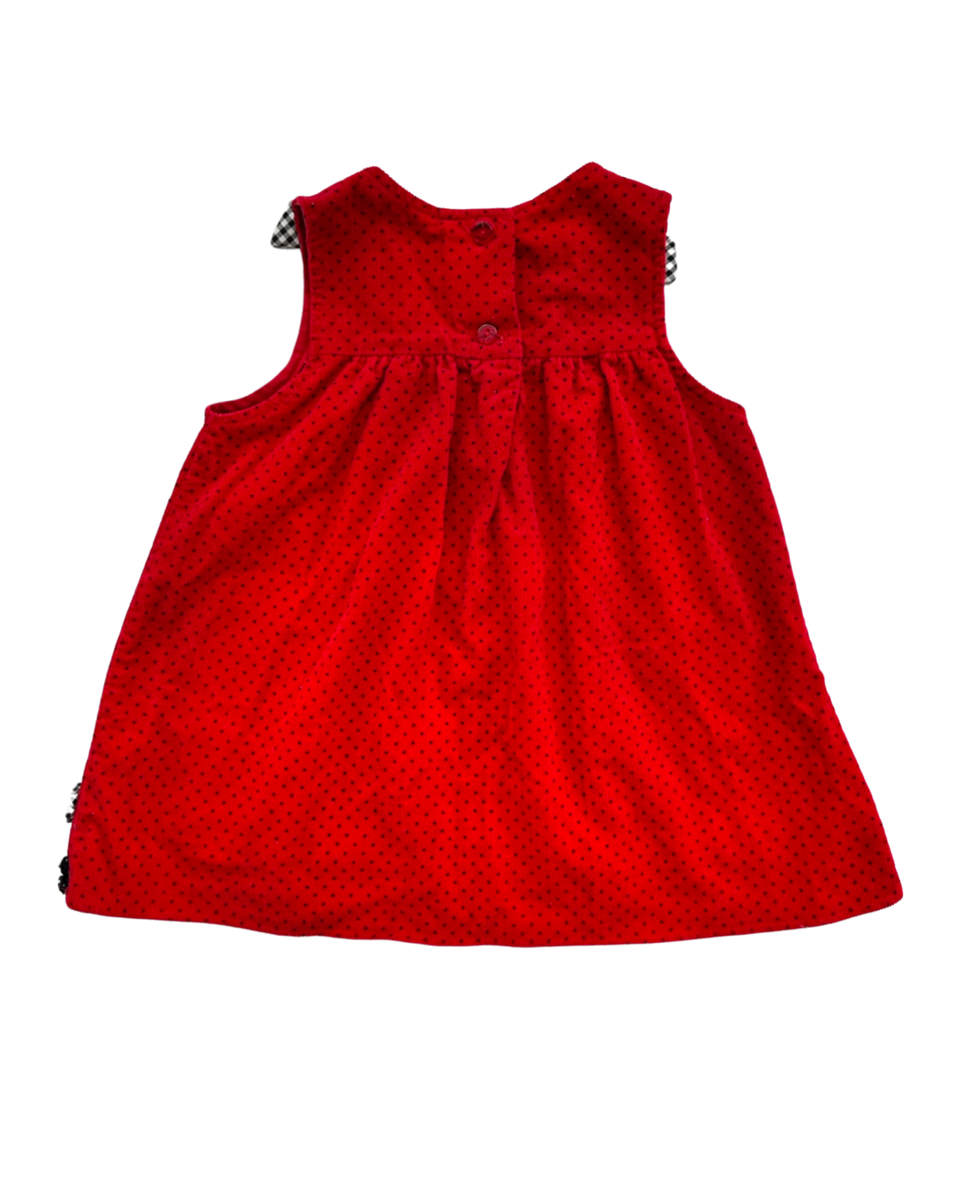 24M Baby Girl Rare Too! Red Corduroy Scottie Dog Dress
