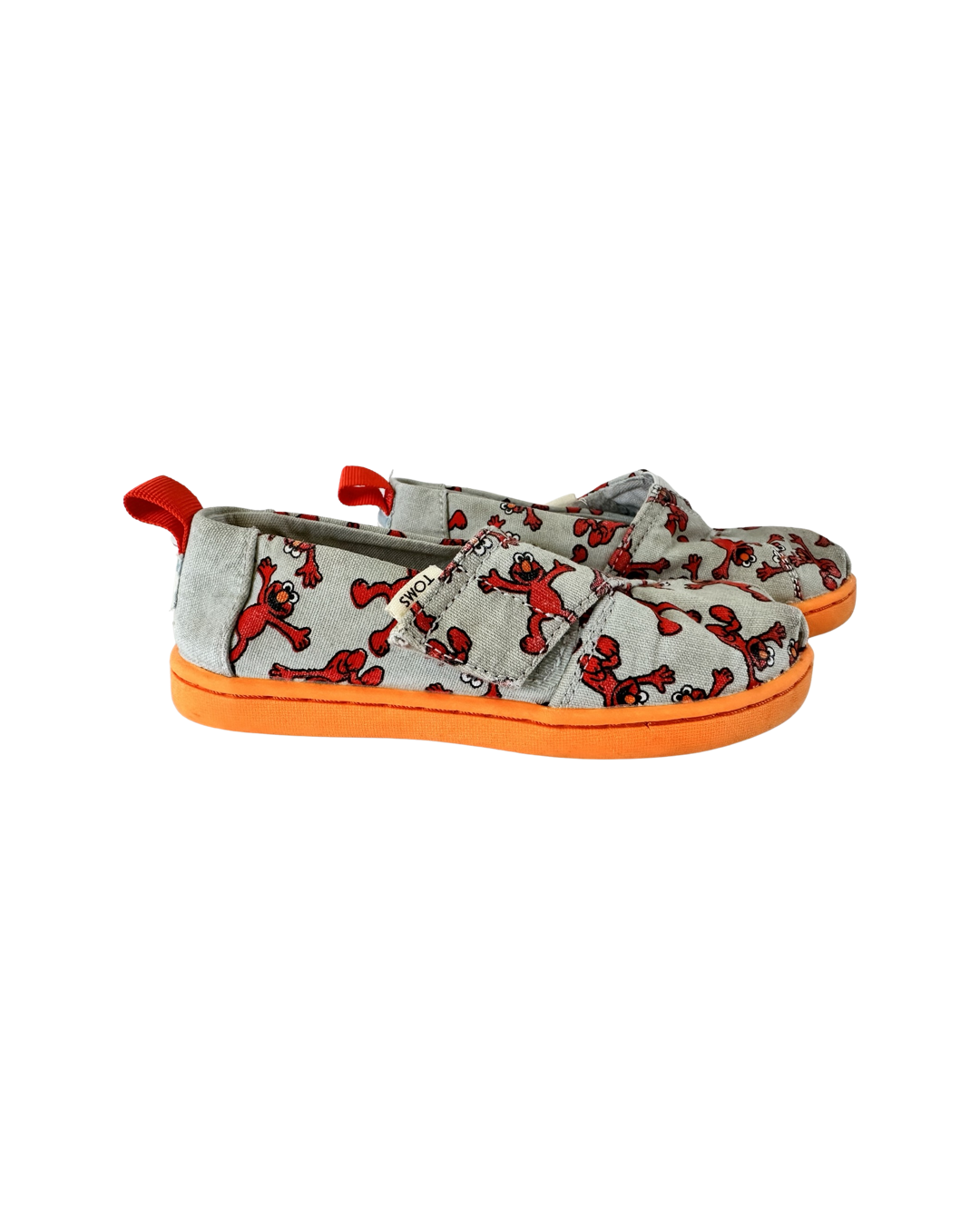 9C Toddler Boy / Girl Size Toms Sesame Street Elmo Canvas Shoes