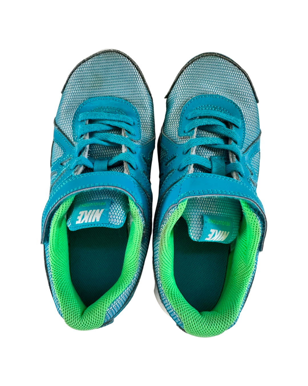 Girls Youth 2Y Teal Nike Tennis Shoes