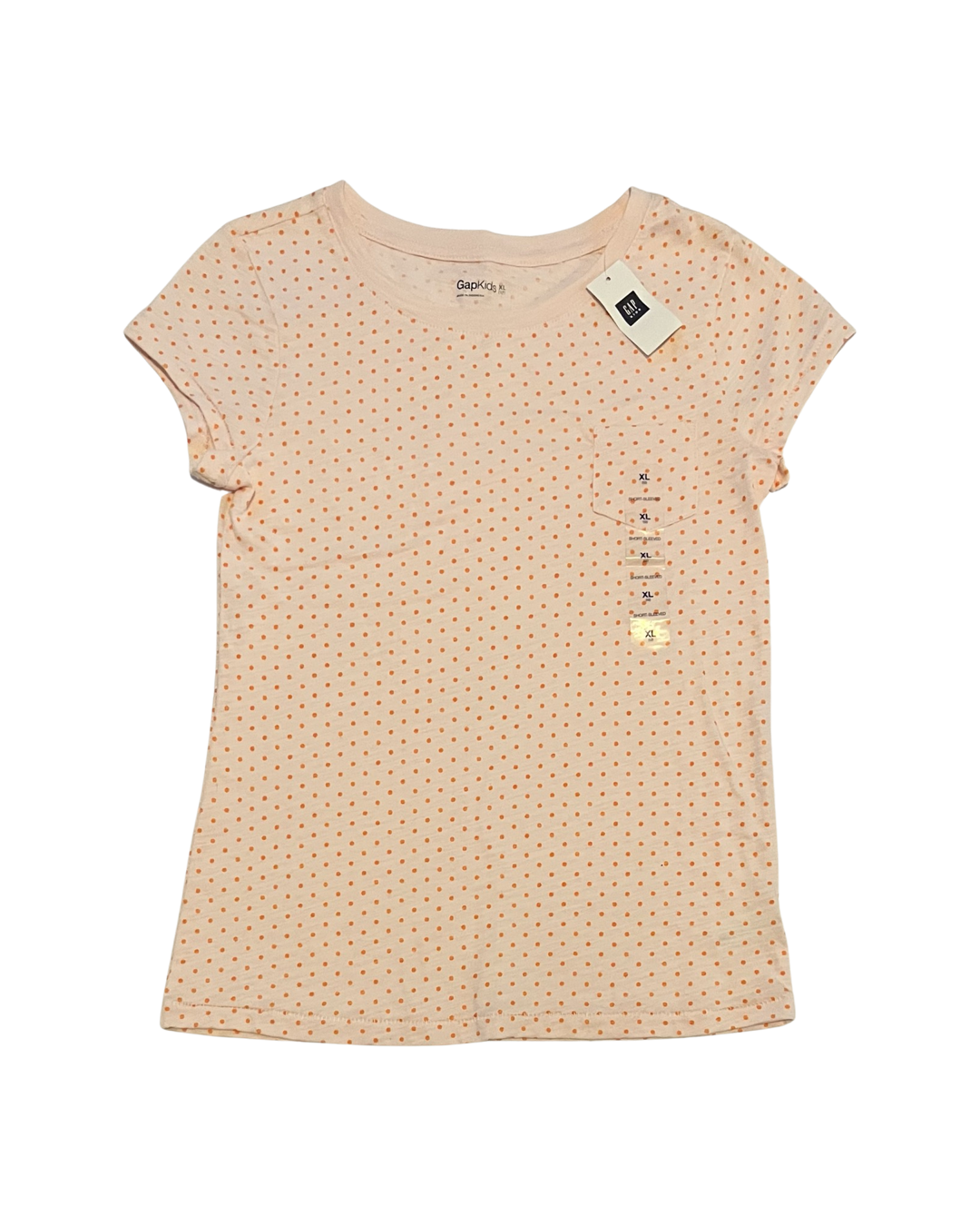Youth Girls Size XL 12Y Pink Polka Dot Gap Shirt