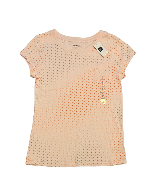 Youth Girls Size XL 12 Pink Polka Dot Gap Shirt