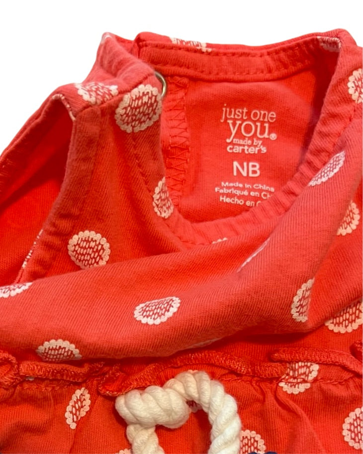 Newborn Baby Girl Carters Onesie Dress