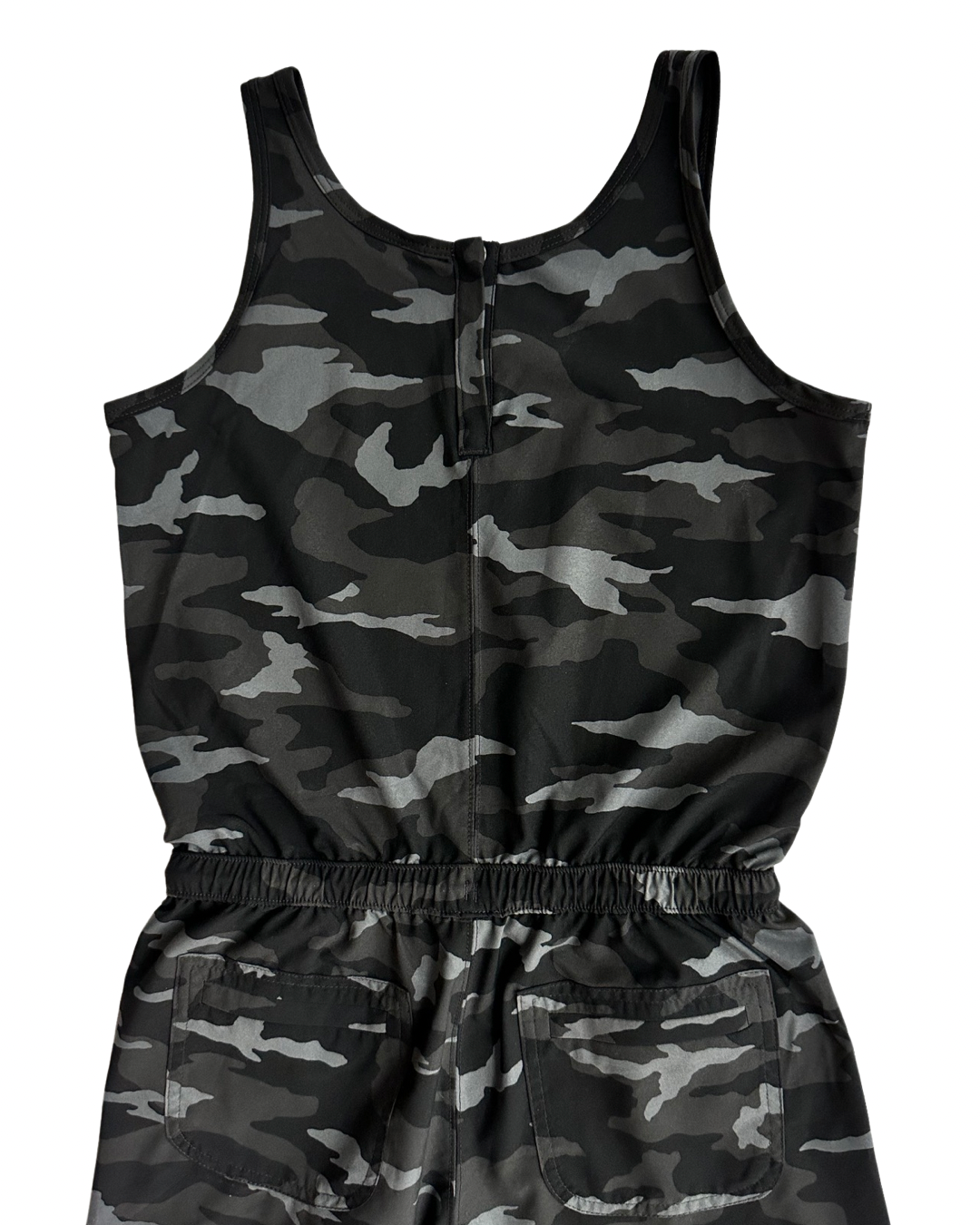 Youth Girls Size 12 Large Athleta Girl Black Camo Romper