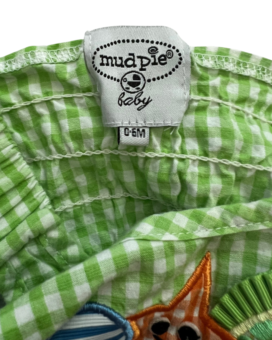 0-3M Baby Girl MudPie Seersucker Swim Sun Suit