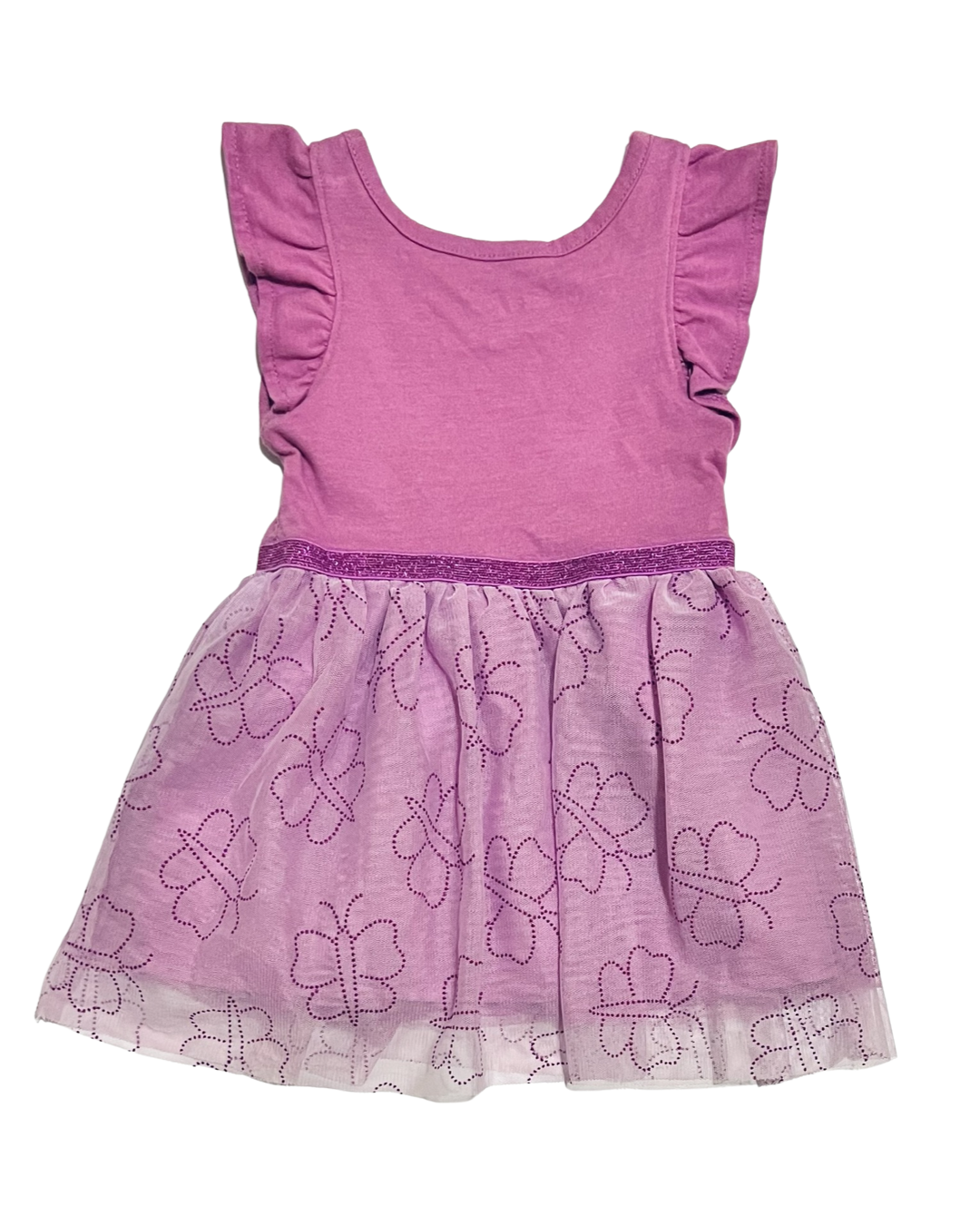 12M Baby Girl Purple Cat & Jack Butterfly Tulle Dress
