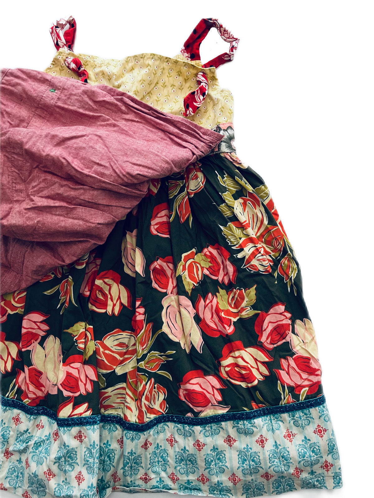 6x Girls Matilda Jane Serendipity Knot Tie Apron Dress