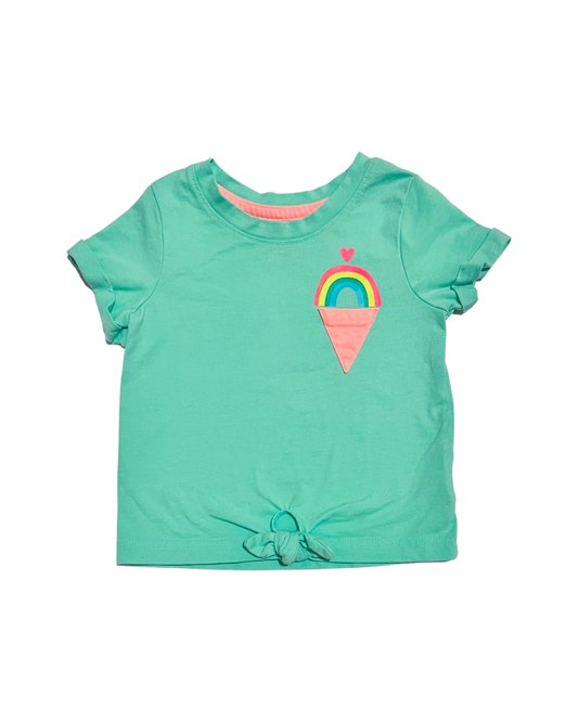 12M Baby Girl Aqua Cat & Jack Ice Cream Top