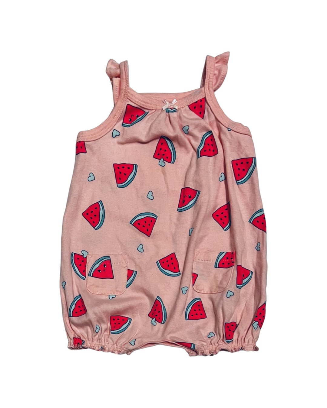 3M Baby Girl Carters Watermelon Bubble Romper