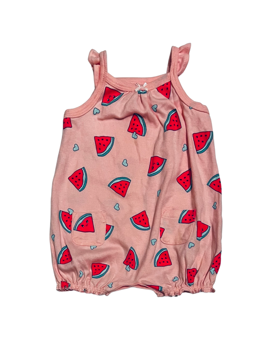 3M Baby Girl Carters Watermelon Bubble Romper