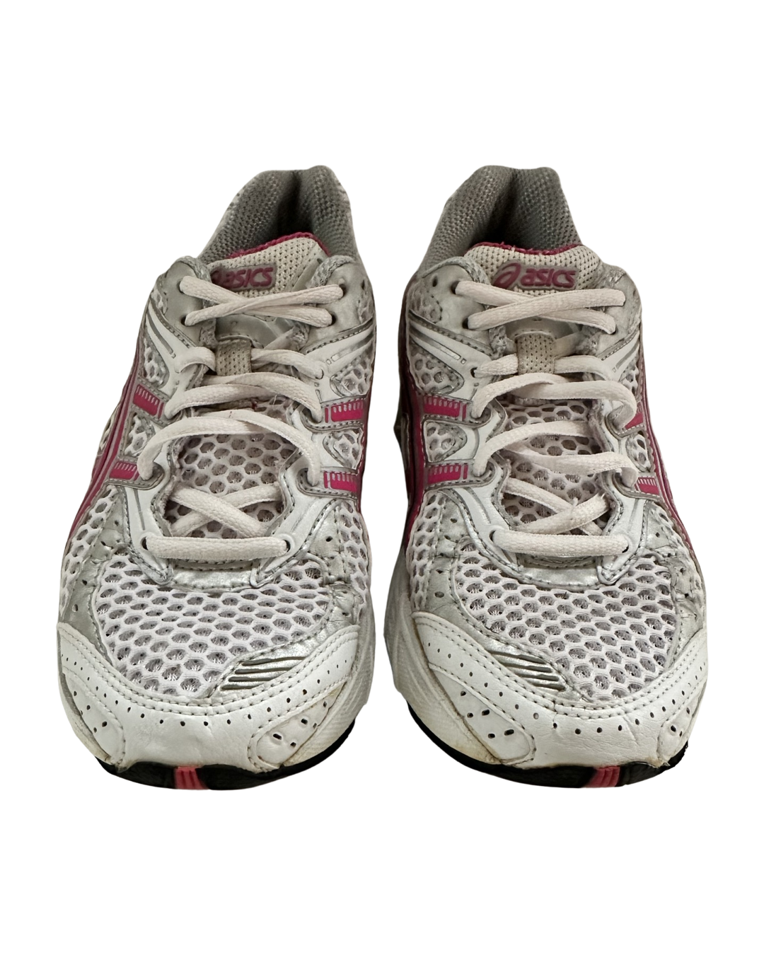 Women’s Size 7 Asics Pulse White Pink Running Shoes T9e5n