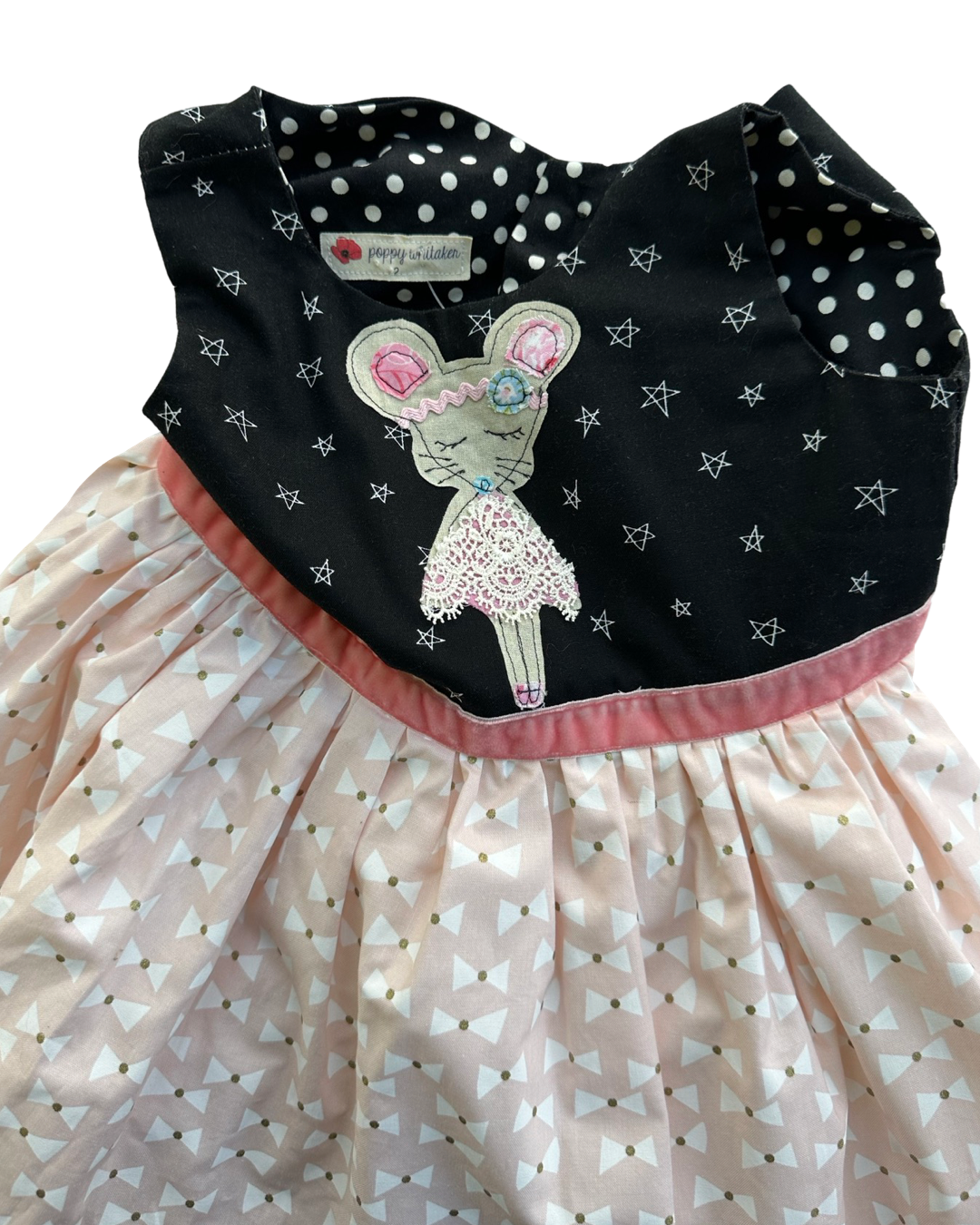 2T Toddler Girl Poppy Whitaker Ballerina Mouse Boutique Dress
