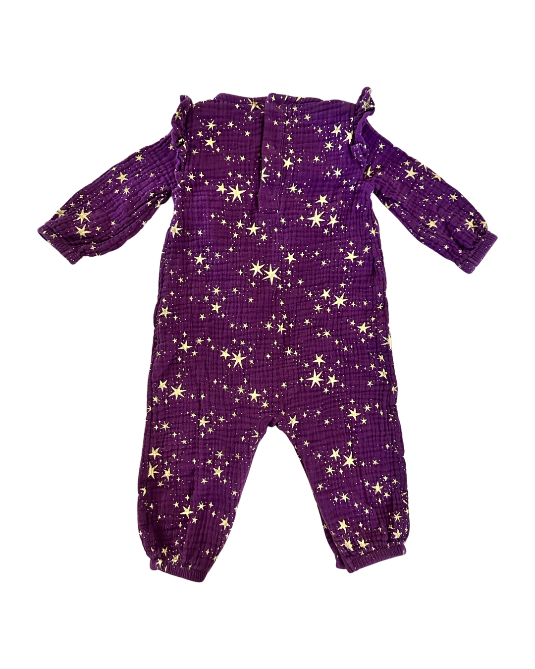 6-9M Baby Girl Cat & Jack Purple Star Romper