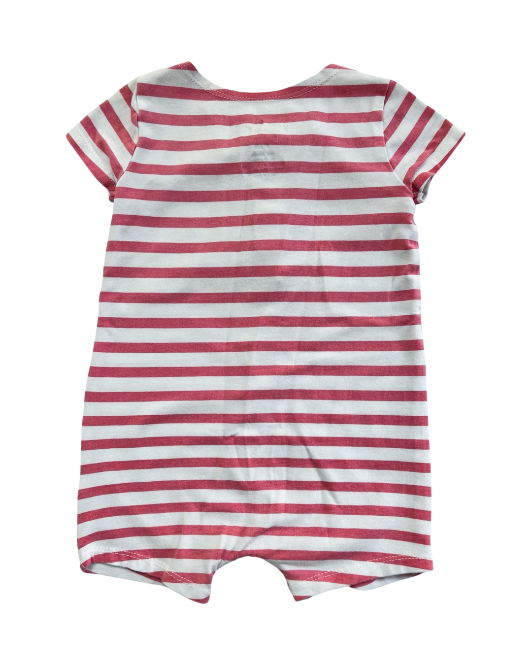0-6M Baby Girl June & January Pink Striped Romper