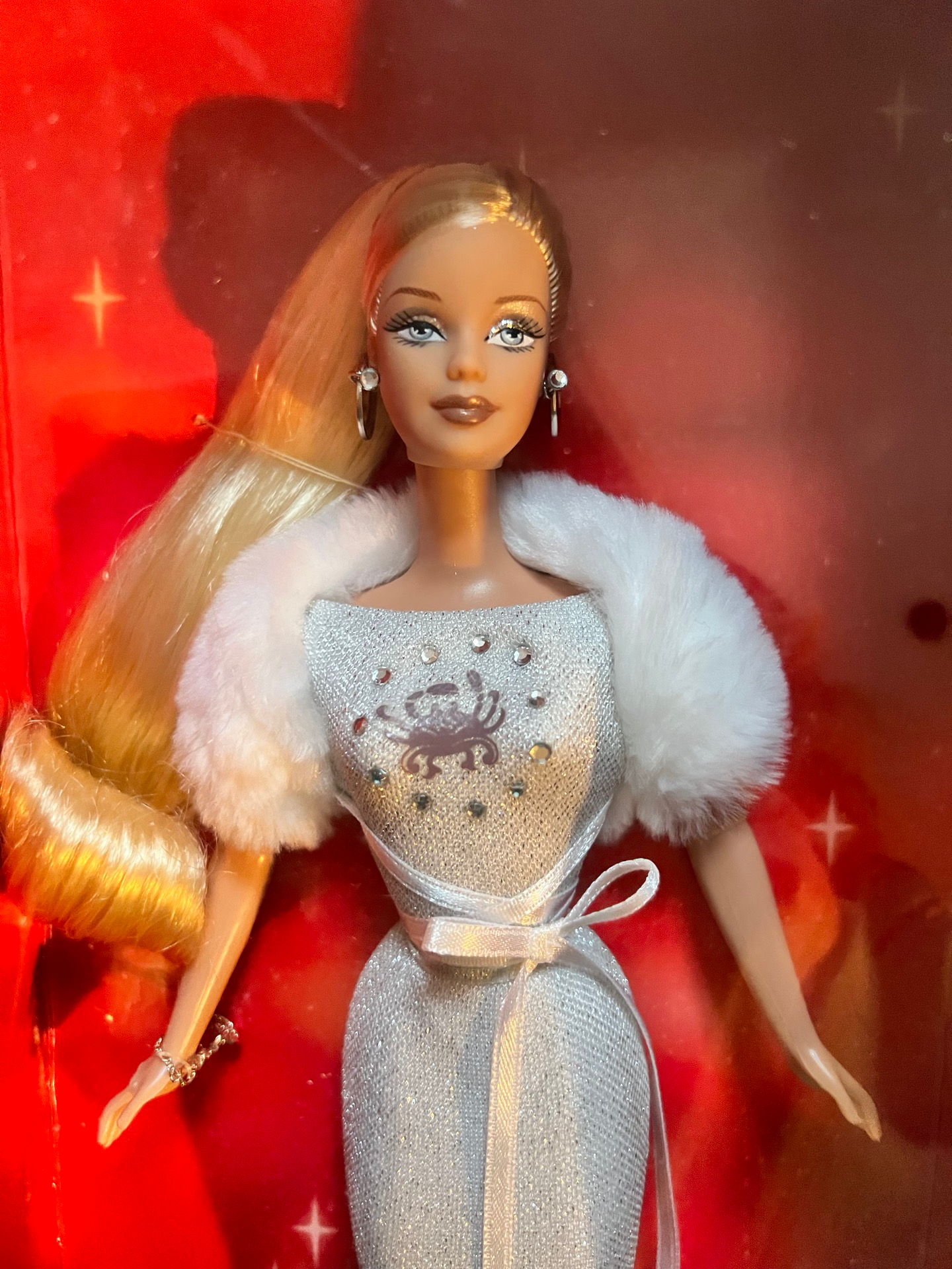 2004 CANCER Zodiac JUN 22 - JUL 22 Blond Barbie Doll Mattel #C6243