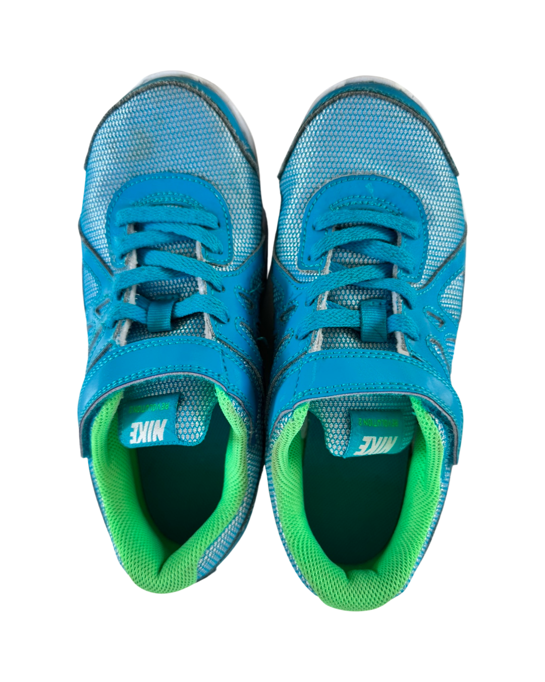 Girls Youth 2Y Teal Nike Tennis Shoes
