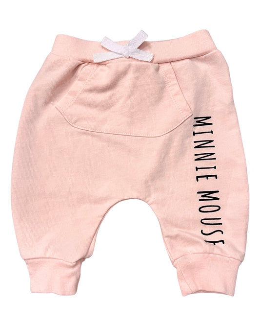0-3M Baby Girl Baby DISNEY Pink Minnie Mouse Joggers