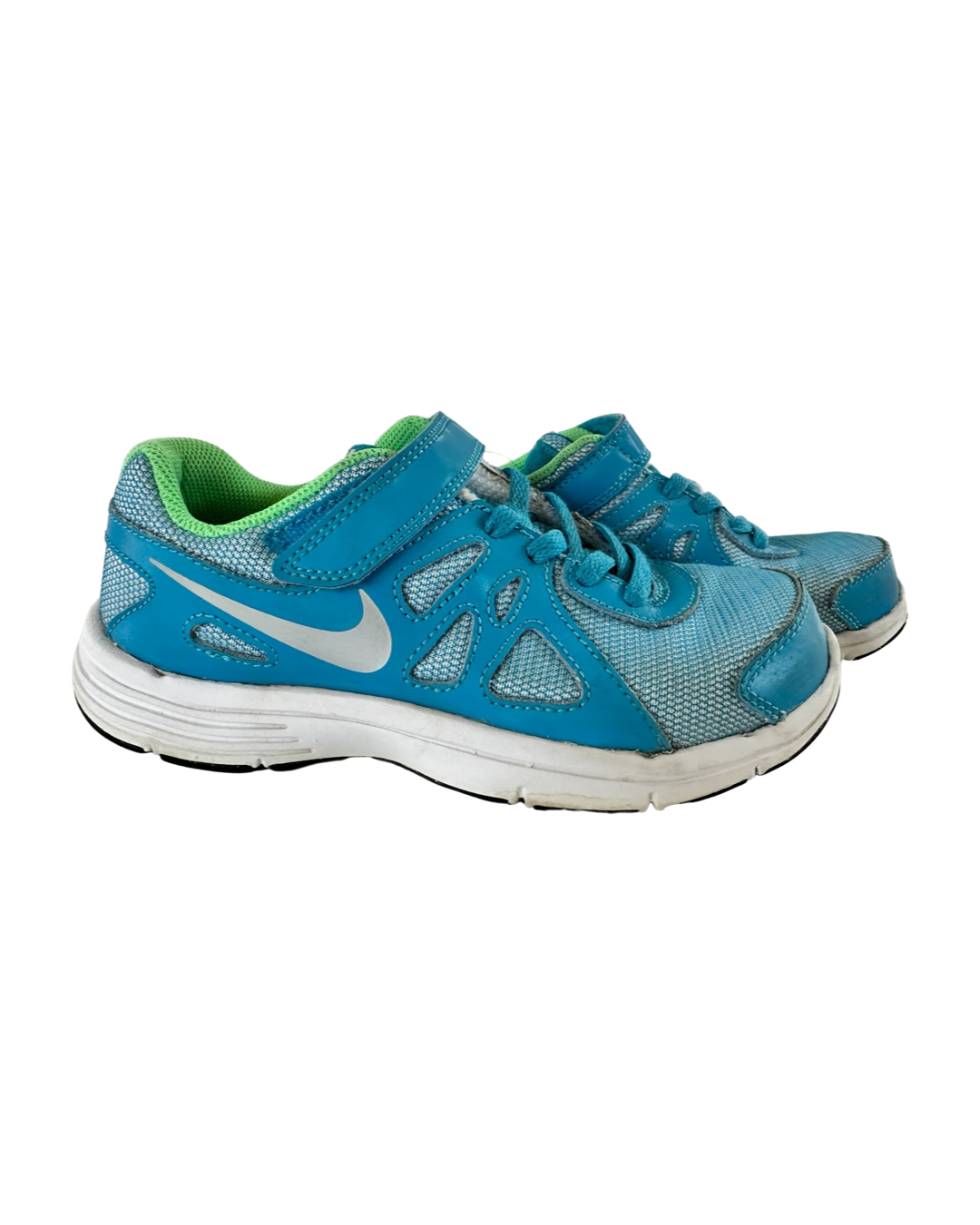 Girls Youth 2Y Teal Nike Tennis Shoes
