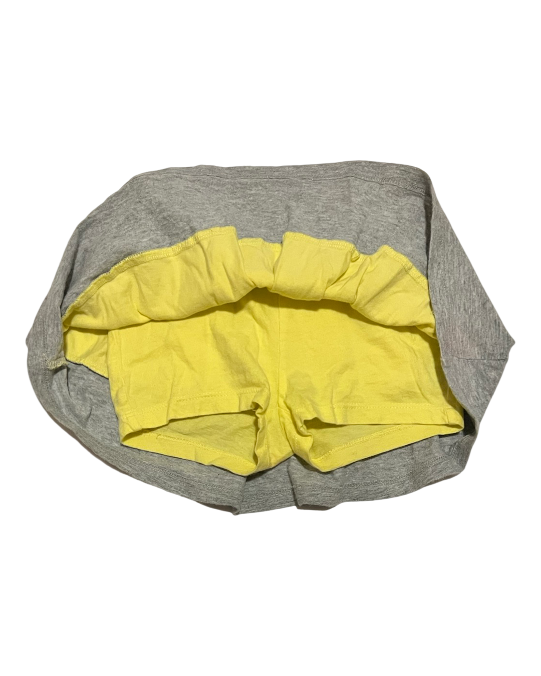 2T Toddler Girl Old Navy Yellow / Gray Skort