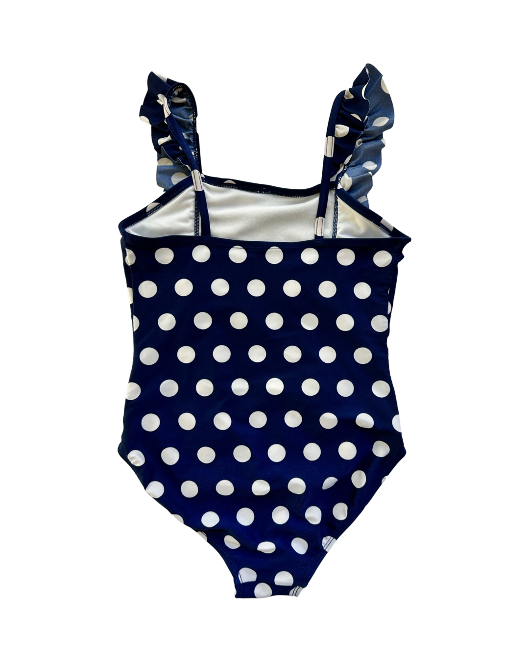 Girls Large Size 10/12 Cat & Jack Navy Polka Dot One Piece Swim Suit