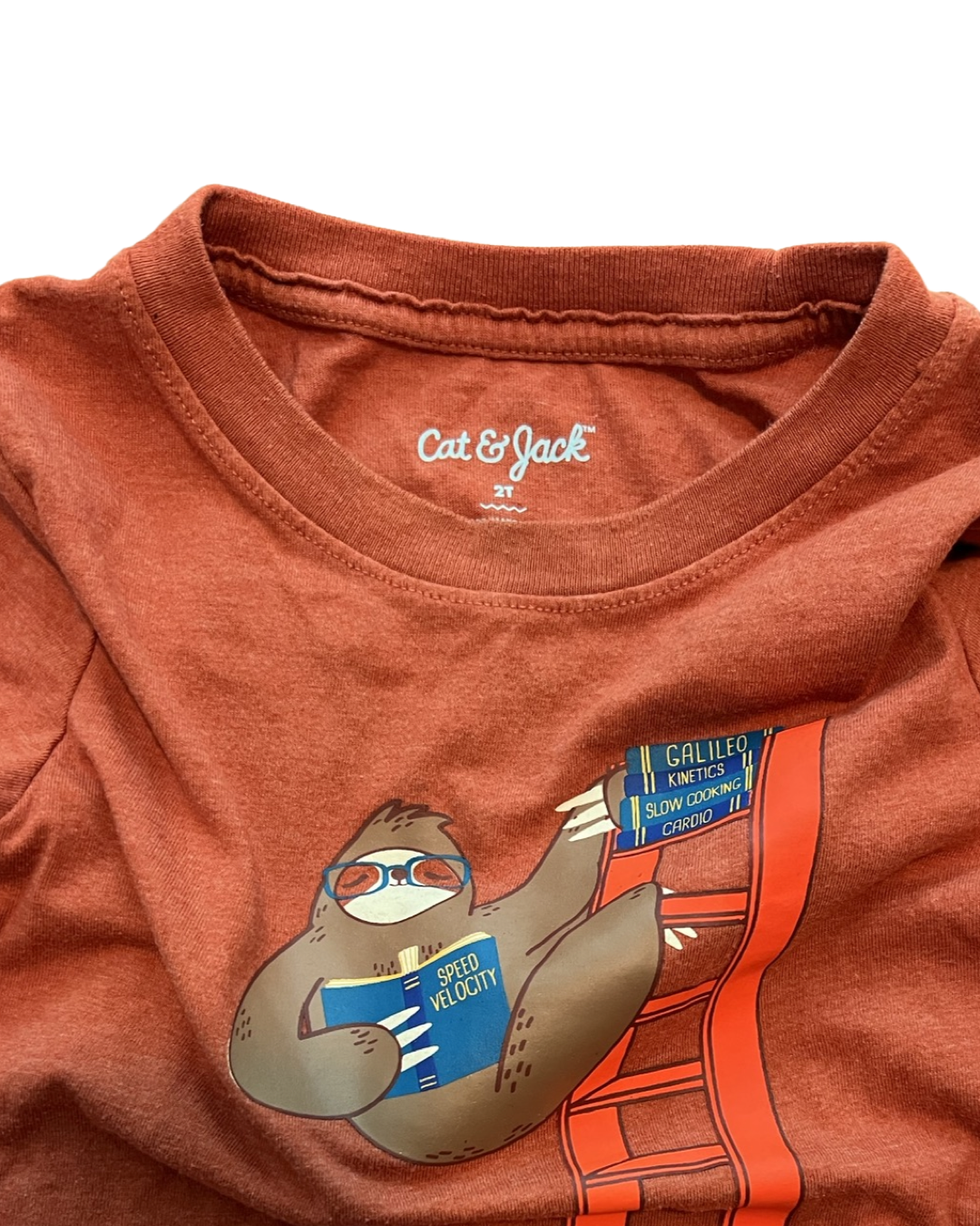 2T Toddler Boy Cat & Jack Sloth Short Sleeve Top