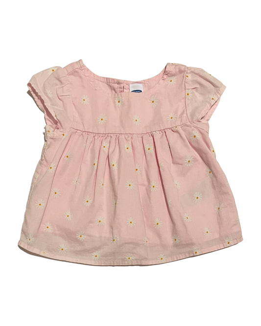 6-12M Baby Girl Pink Old Navy Daisy Top