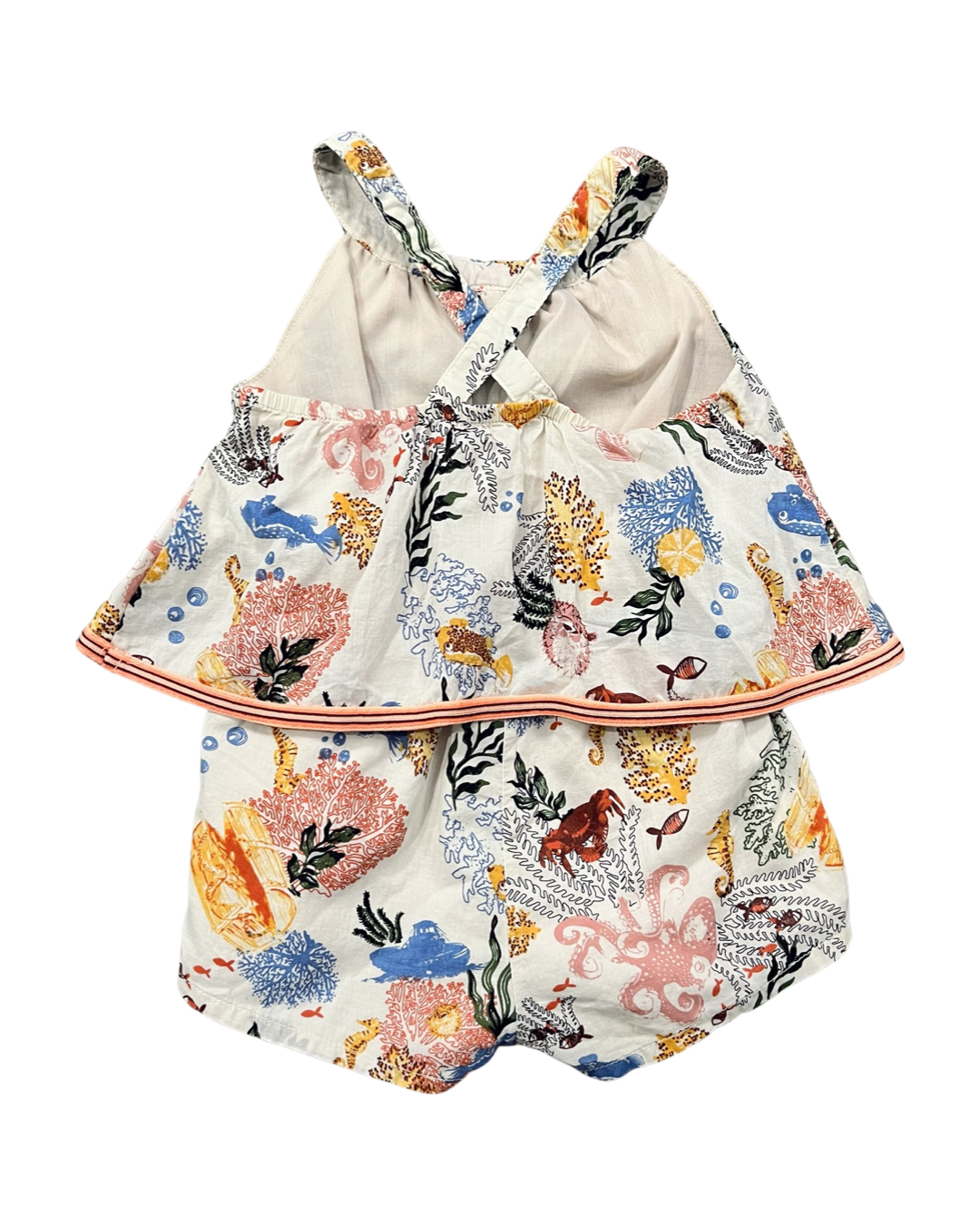 12M Baby Girl Tommy Bahama Sea Life Romper