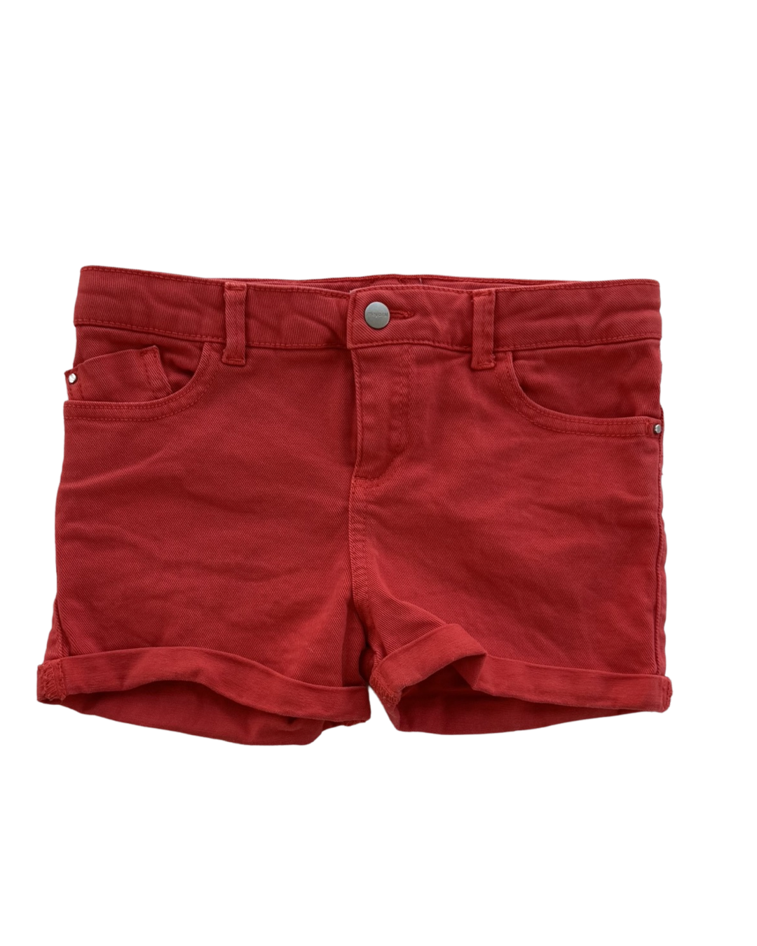 Girls Size 8Y Mayoral Red stretch Jean Shorts