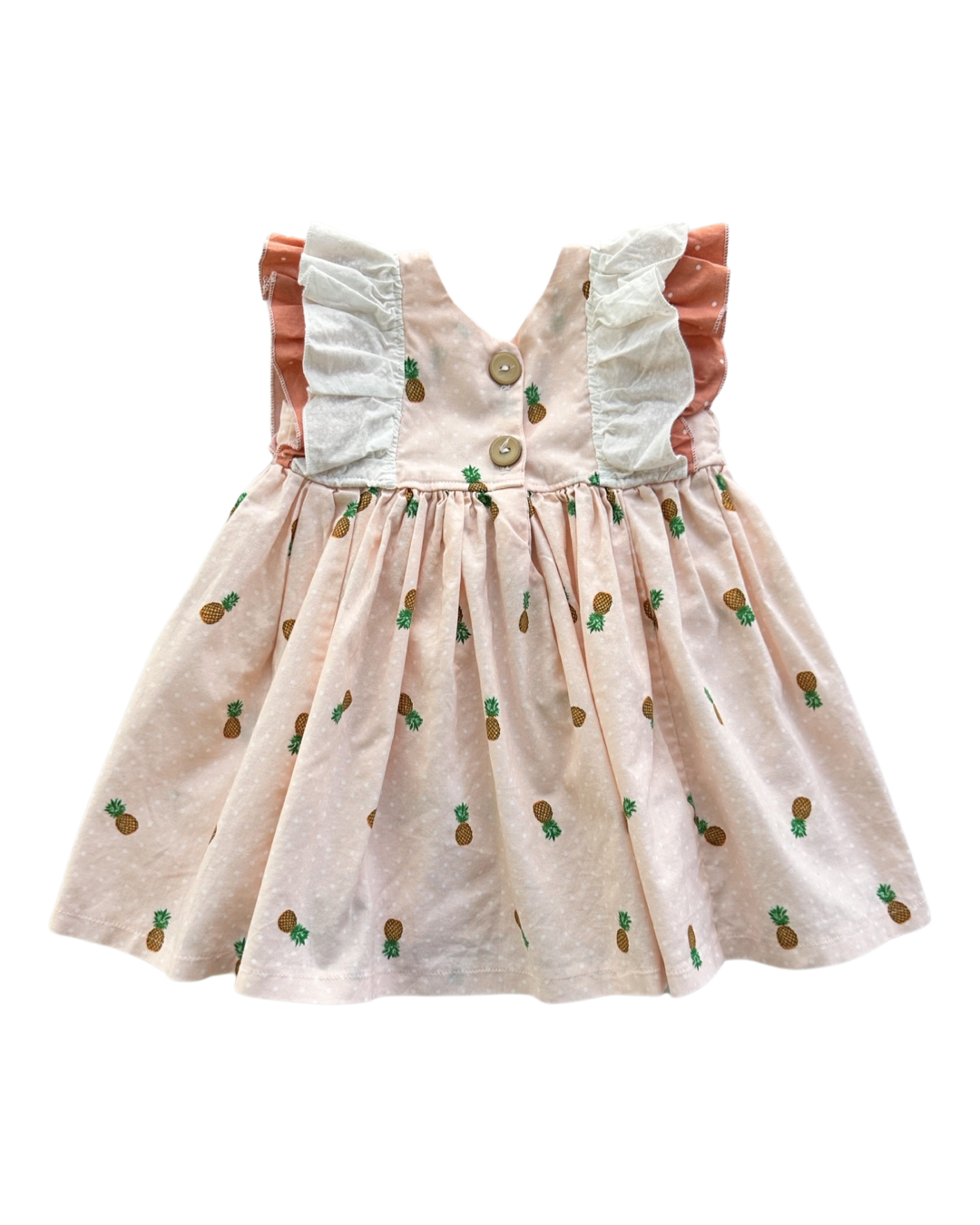 12M-18M Baby Girl Pink Pineapple Boutque Dress