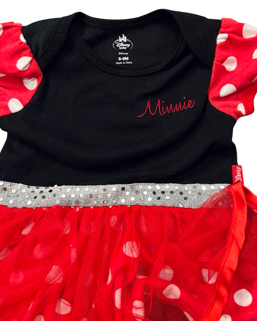 6-9M Baby Girl DISNEY Minnie Mouse Onesie Dress
