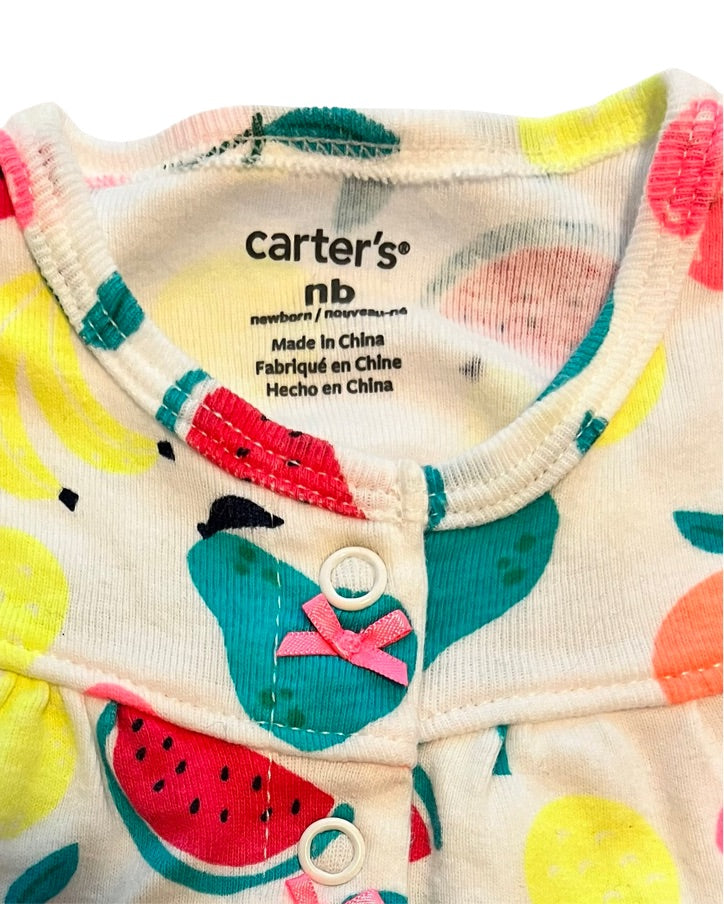 Newborn Baby Girl Carters Fruit Bubble Romper