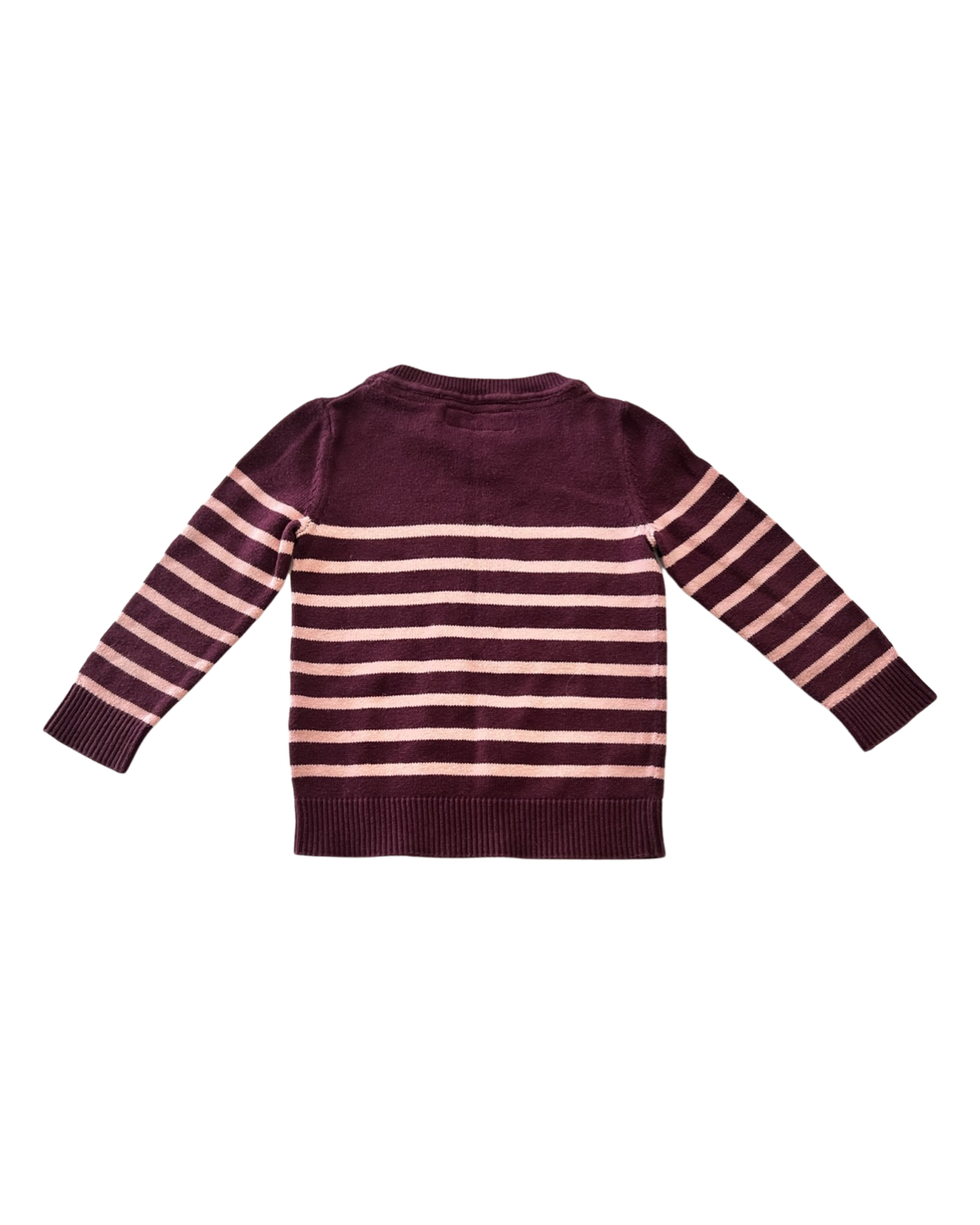 18M-24M Baby Girl Maroon / Pink H&M Sweater Top