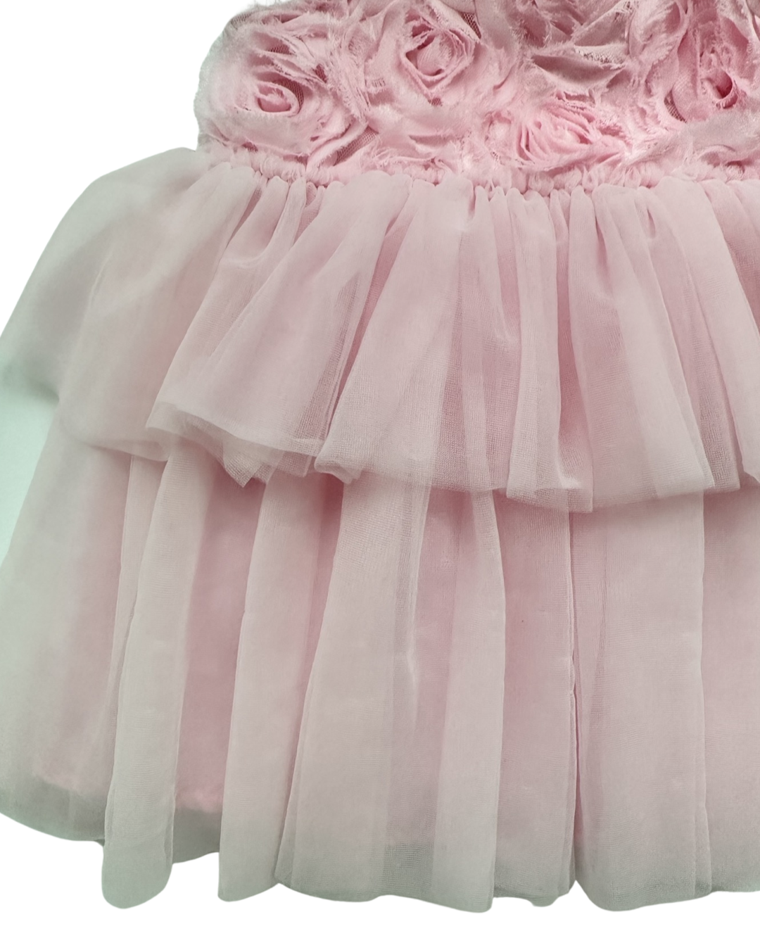 4T Toddler Girl MudPie Pink Tutu Fancy Rosette Dress