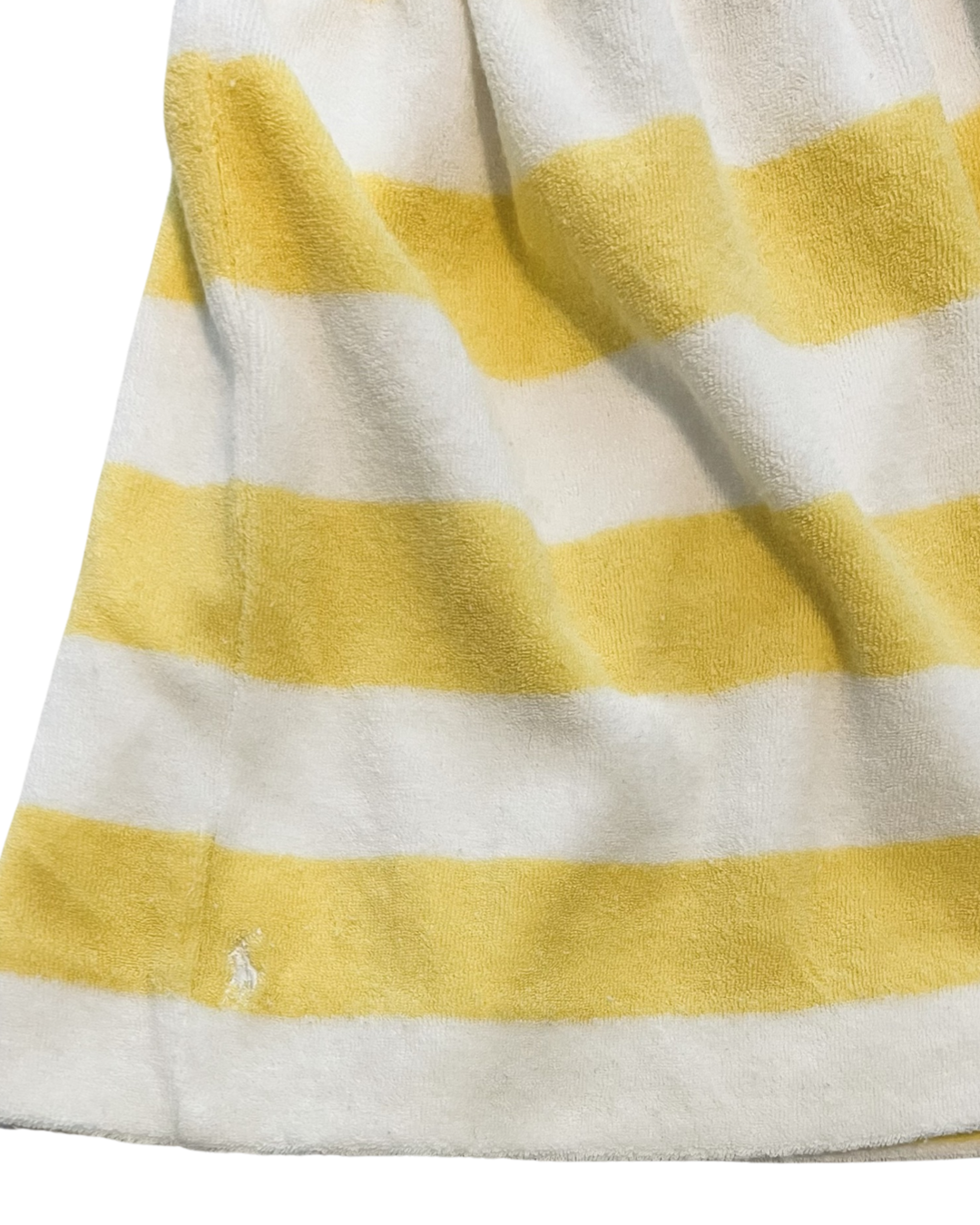 9M Baby Girl Ralph Lauren Yellow Striped Terry Dress / Swim Coverup