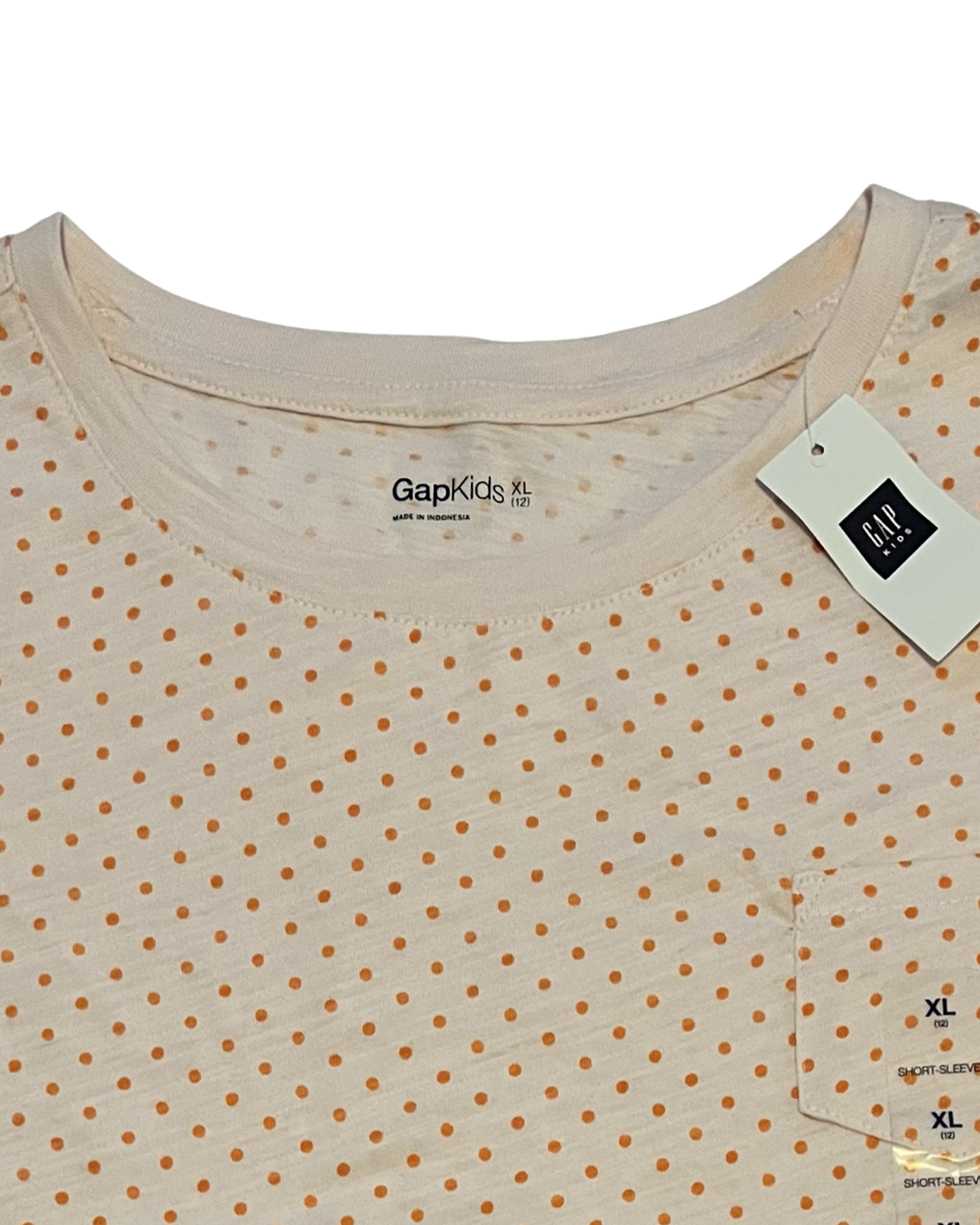 Youth Girls Size XL 12Y Pink Polka Dot Gap Shirt