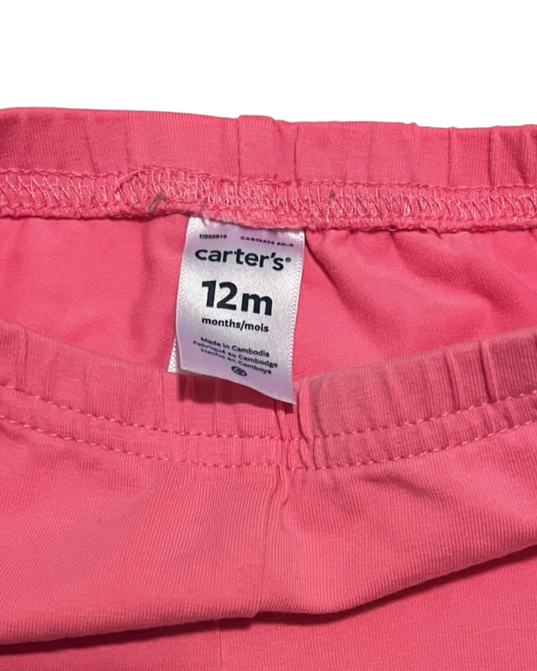 12M Baby Girl Pink Carters Cartwheel Shorts
