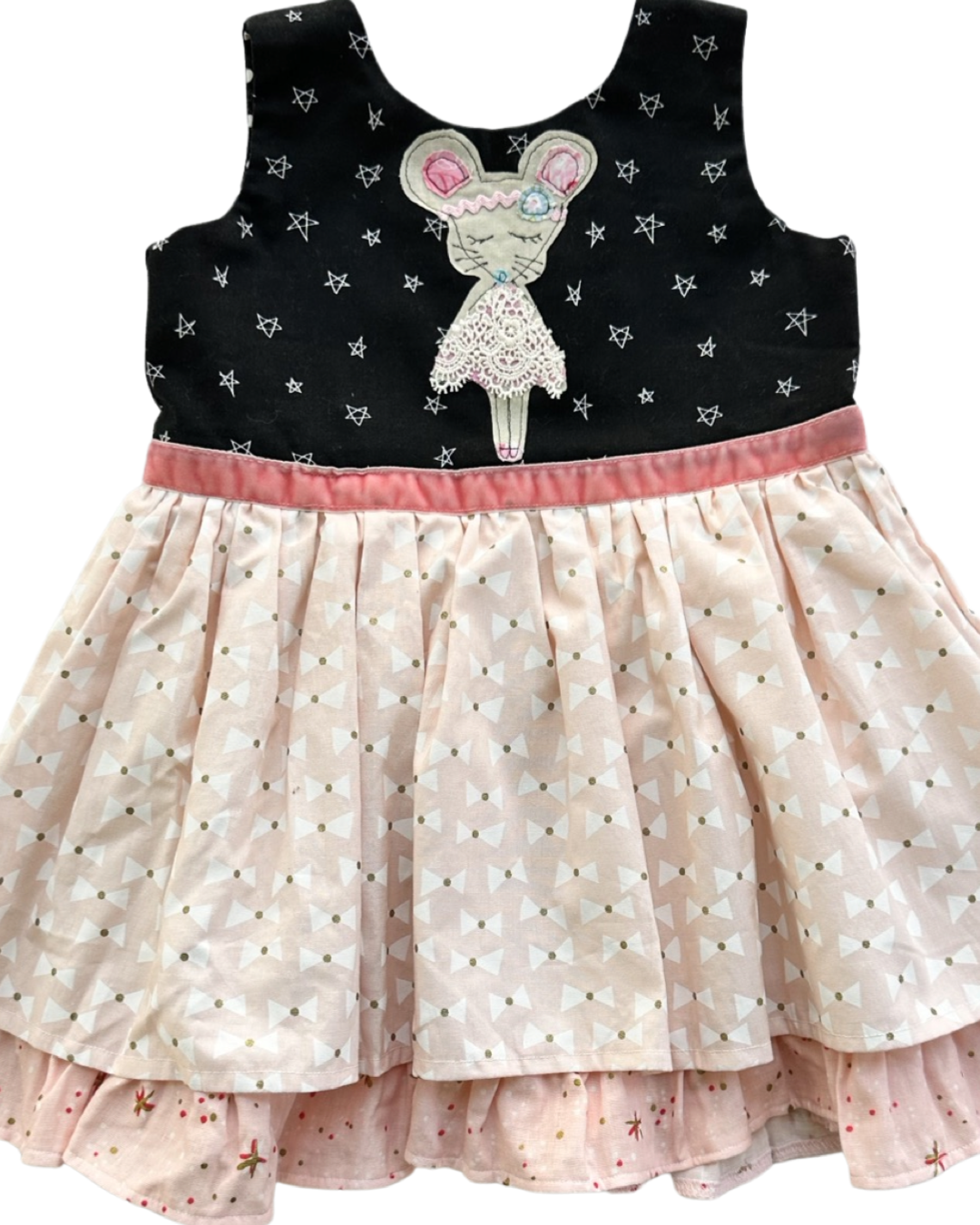 2T Toddler Girl Poppy Whitaker Ballerina Mouse Boutique Dress