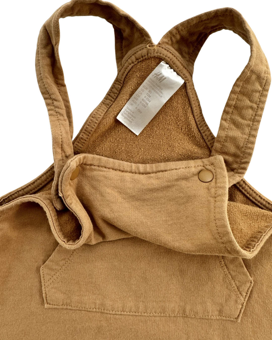 12M Baby Boy H&M Camel Brown Colored Romper