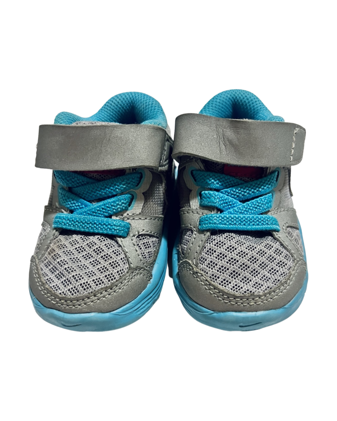 2C Baby Girl Gray & Teal Nike Sneakers Tennis Shoes