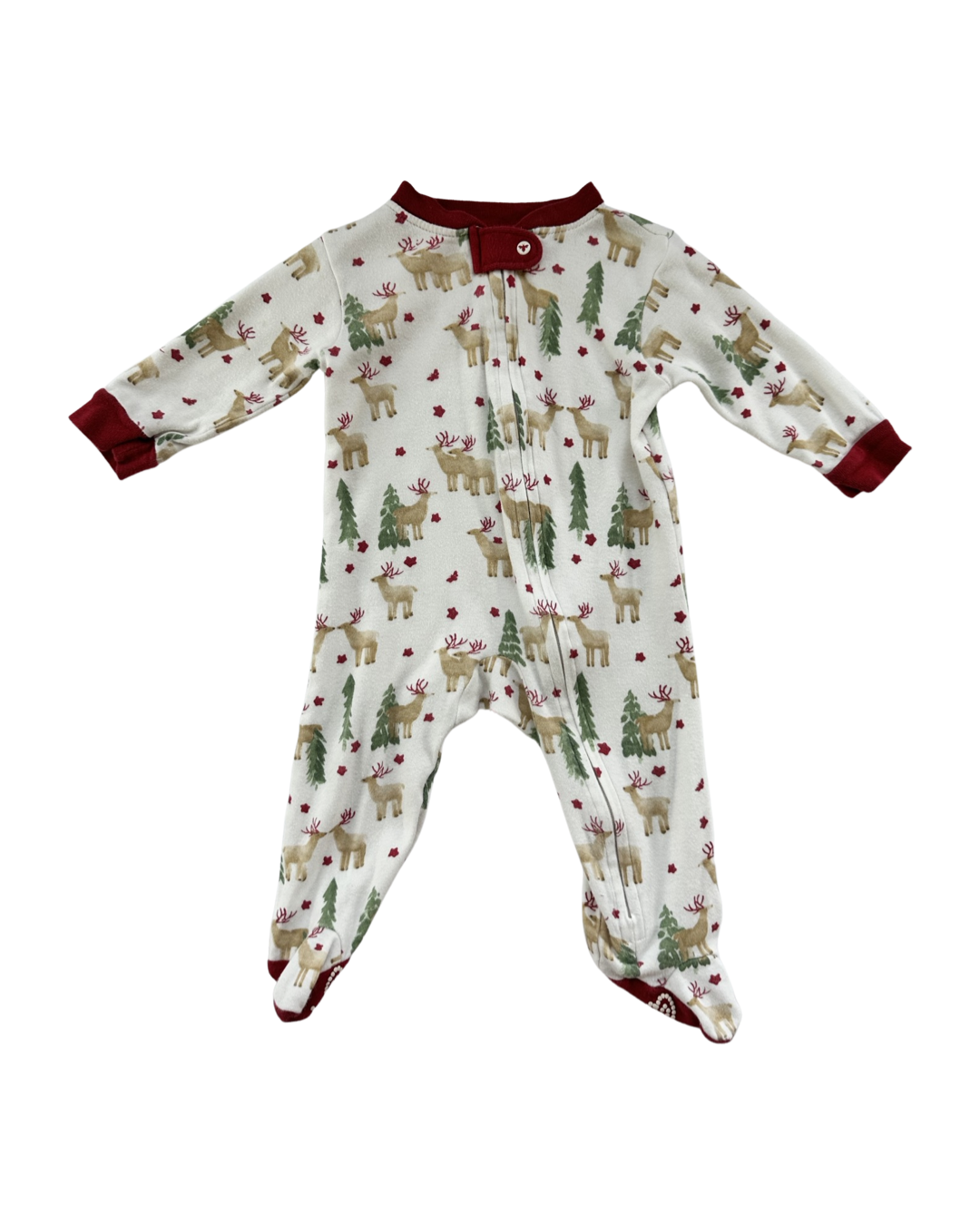 3-6M Baby Boy / Girl Burt’s Bees Baby Reindeer Christmas PJs