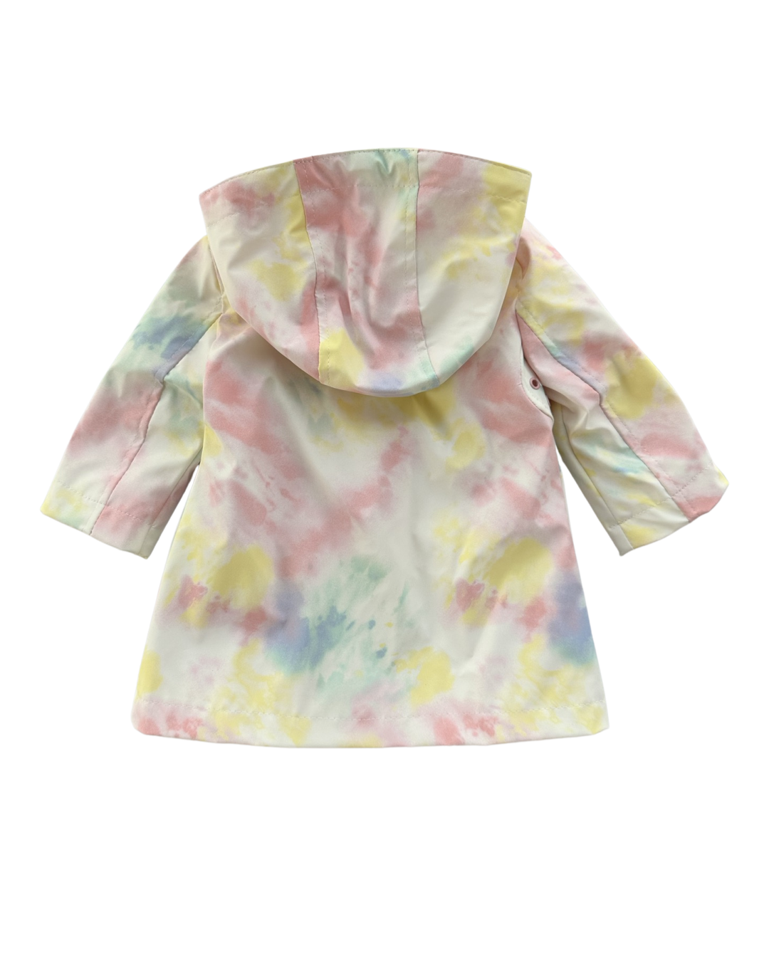 6-9M Baby Girl Urban Republic Pink Tie-Dye Swirl Rain Coat Jacket