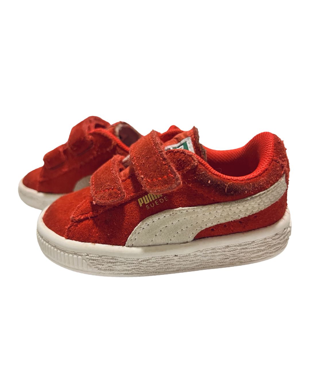 5C Toddler Boy / Girl  Red Suede Puma Sneakers Shoes